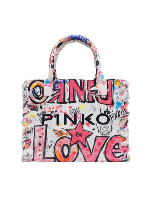 BEACH SHOPPER PINKO | 106673.A3B6ZW0Q BIANCO/MULT-ANT.G
